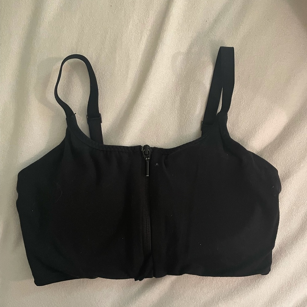 Athleta zip-up sports bra